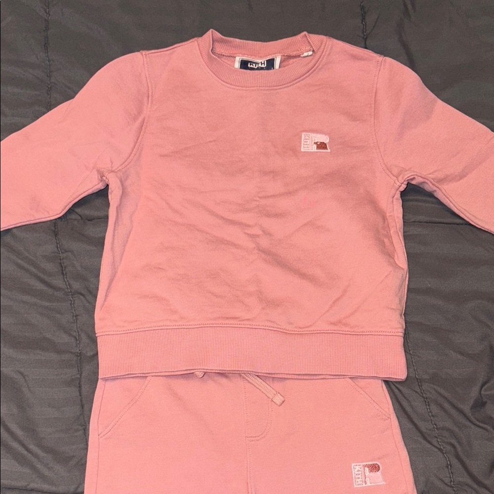 Kith Kids Matching Set in Pink
